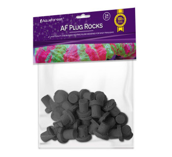 AF Plug Rocks (Black, 24 pcs) - Aquaforest