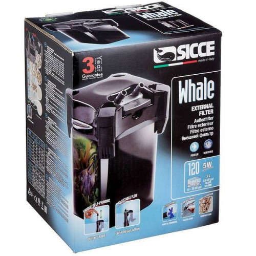 Sicce Whale 120 Canister Filter - 140 gph (10-30 Gallon Tank)