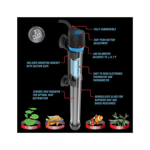 Cobalt Aquatics Neo-Glass Submersible Aquarium Heater - 50 Watt