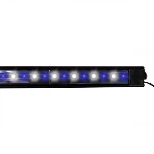 Reef Brite 48" 50-50 Blue & White XHO LED Strip Light - Black - 37W 